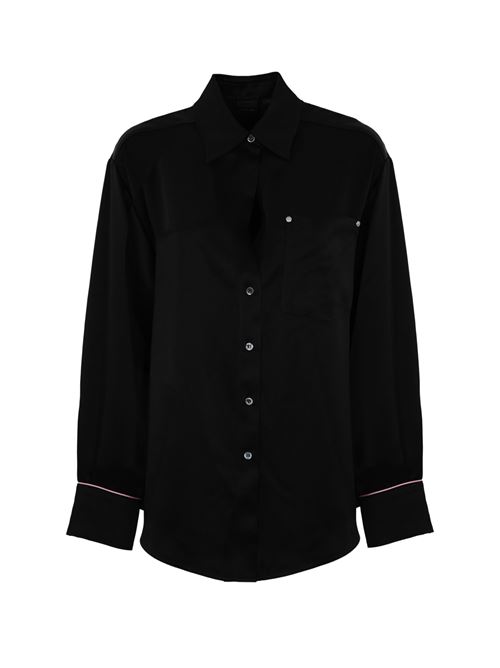 Camicia lucida Ciotola in satin nero PINKO | 104242 A24VZ99